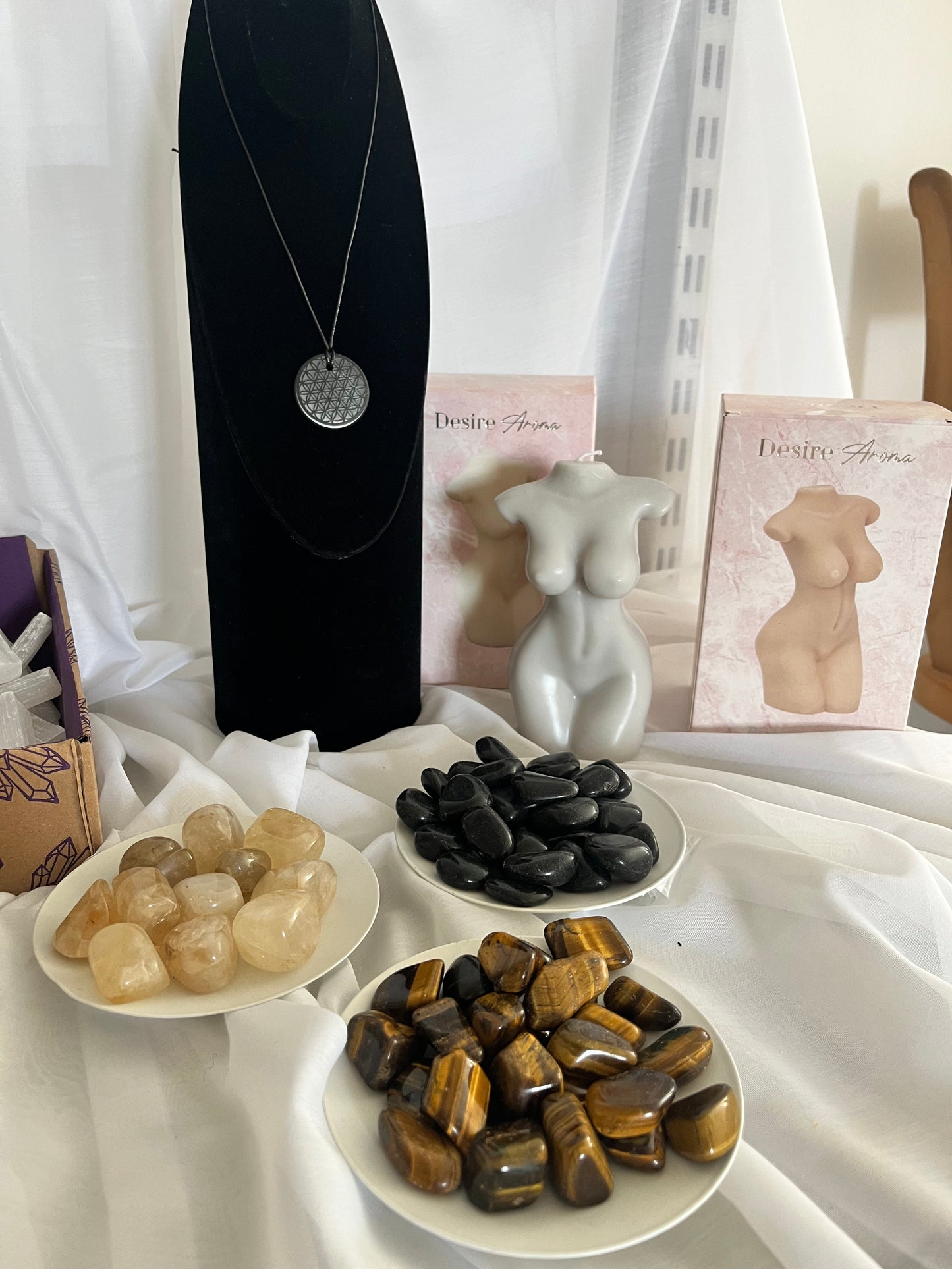 Shungite Flower of Life Pendant