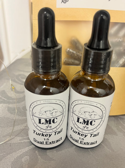 Turkey Tail Tincture-Dual Extract 30% ABV