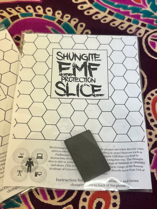 Shungite EMF Protection Slice