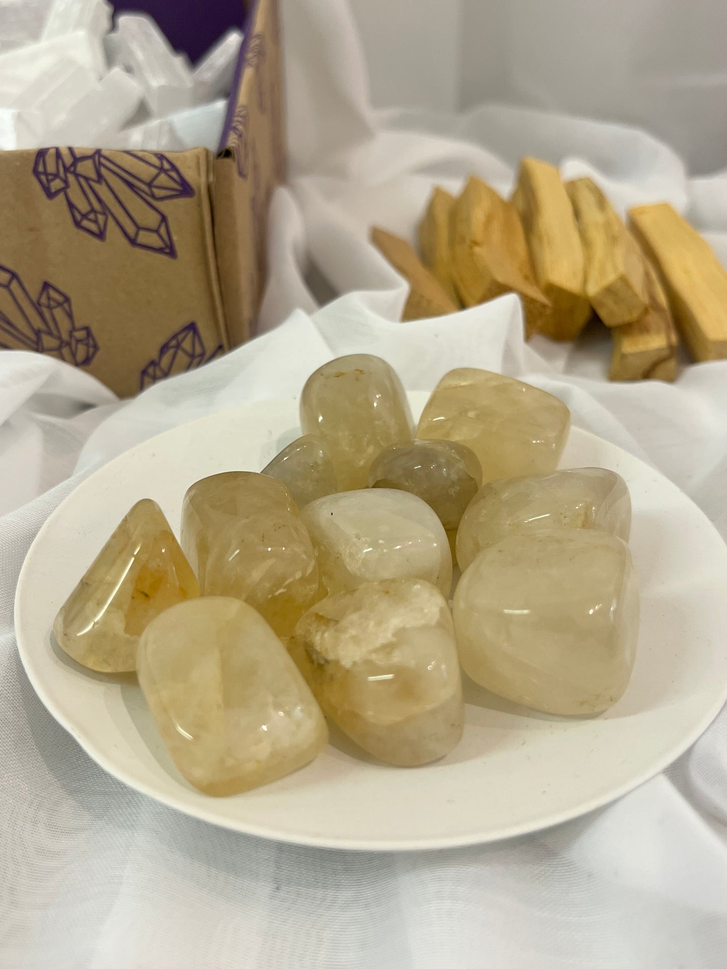 Indian Citrine Tumble Stone