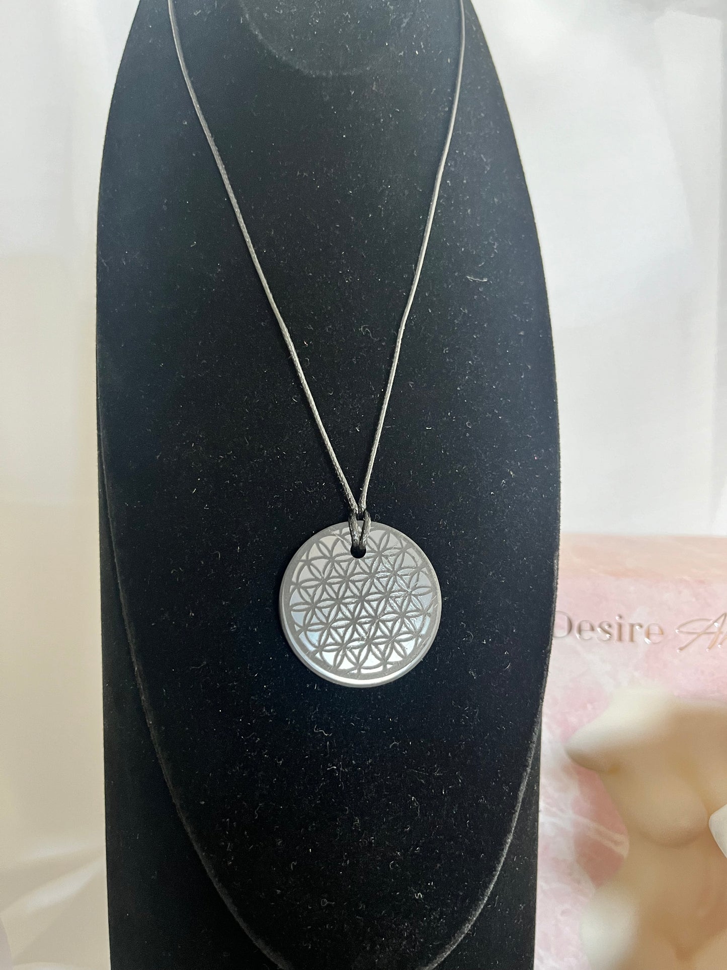 Shungite Flower of Life Pendant